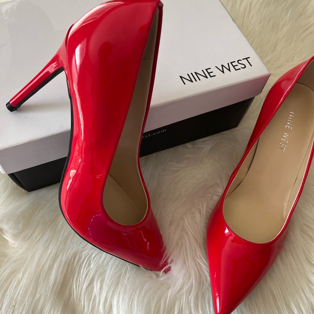 Nine West Red Heels - Picture 3 of 5